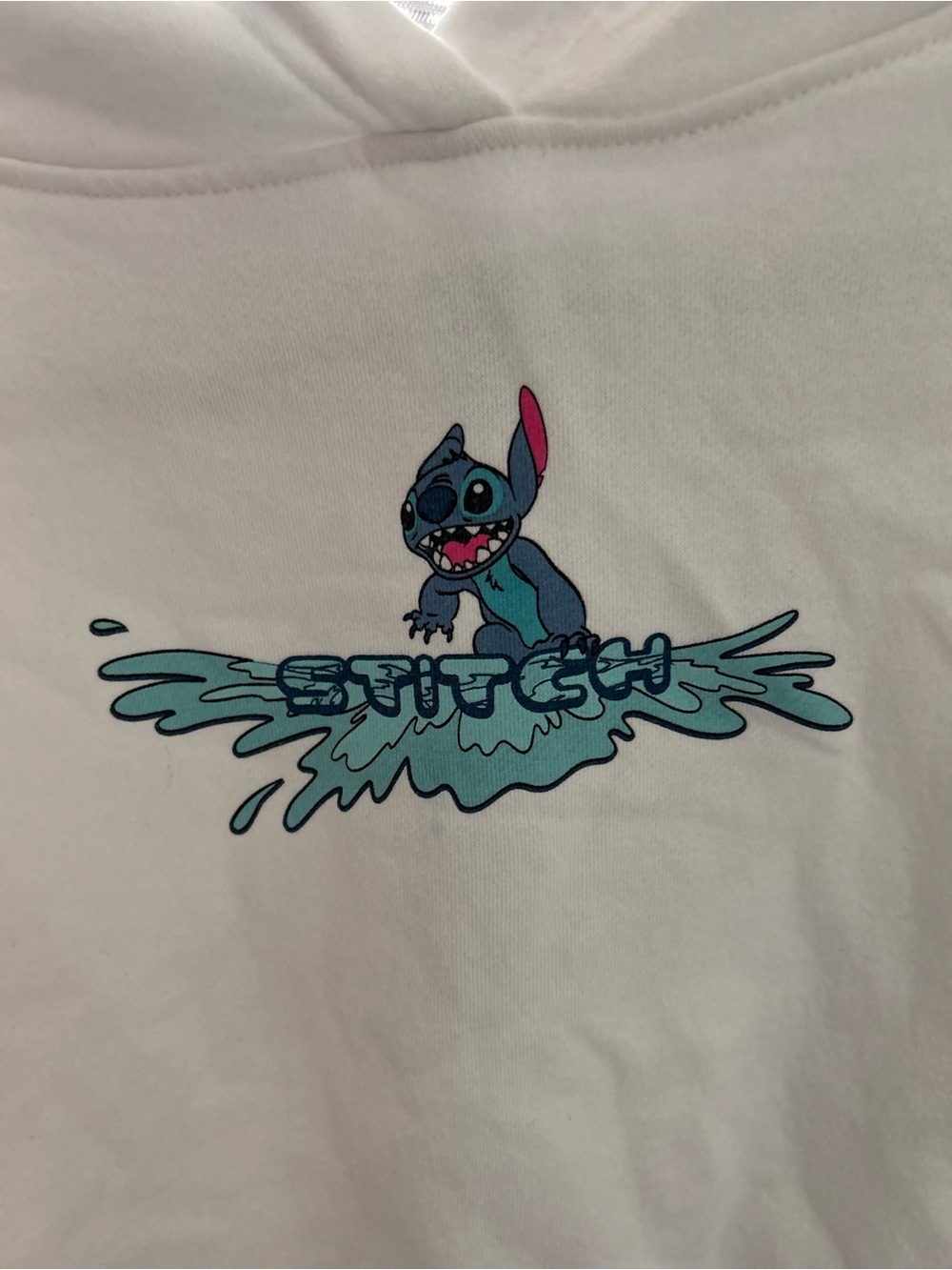 Stitch Graphic White Disney hoodie